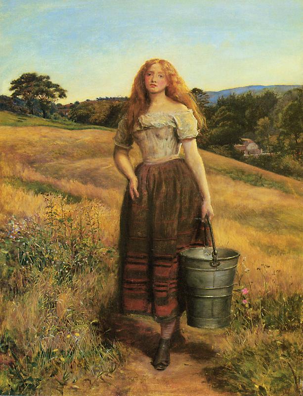 Sir John Everett Millais The Farmers Daughter oil painting image